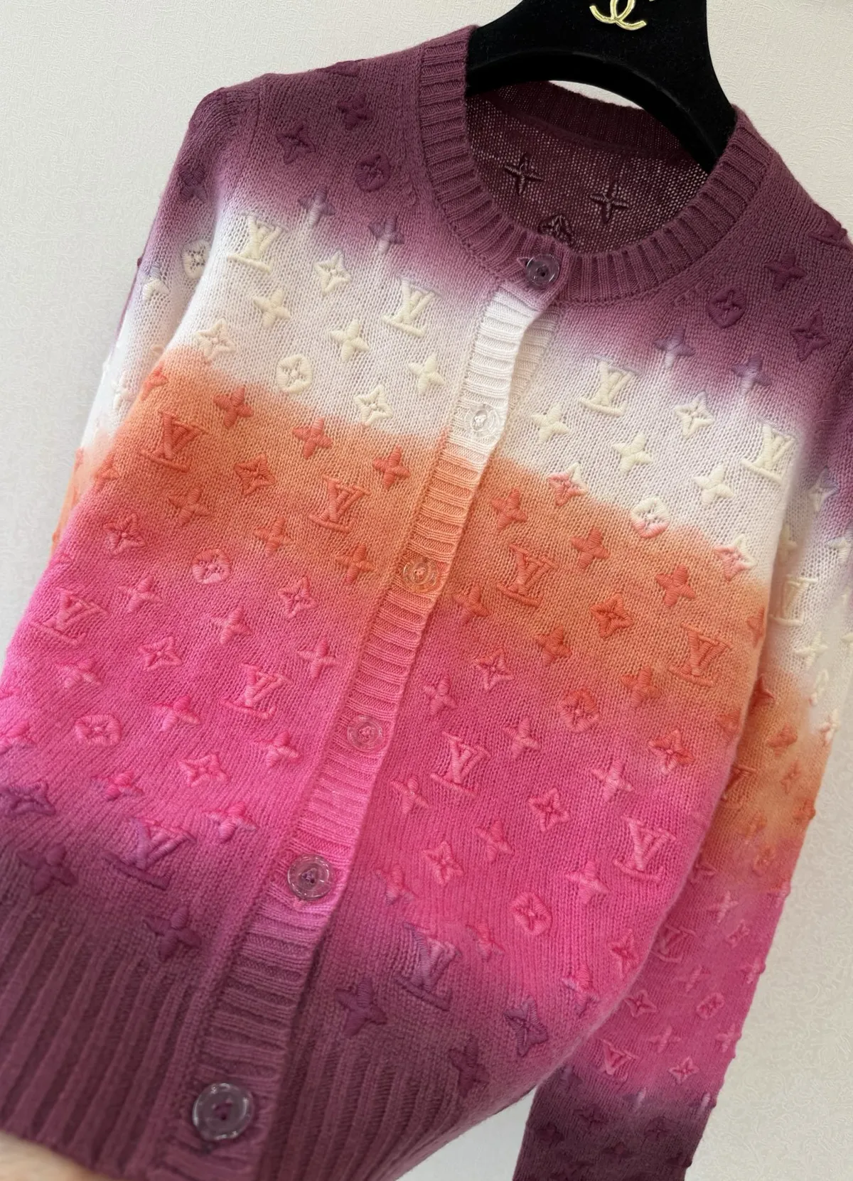 LOUIS VUITTON 3D Monogram Tie Dye Cardigan - Image 15