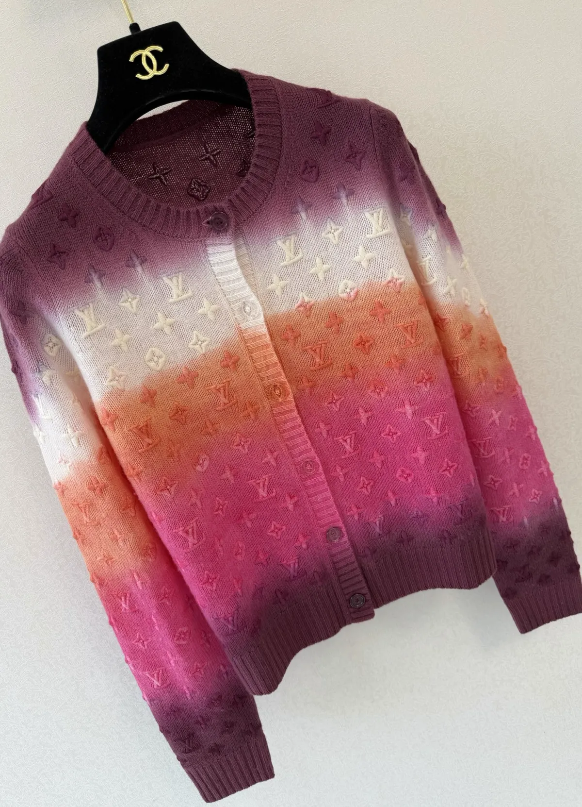 LOUIS VUITTON 3D Monogram Tie Dye Cardigan - Image 10