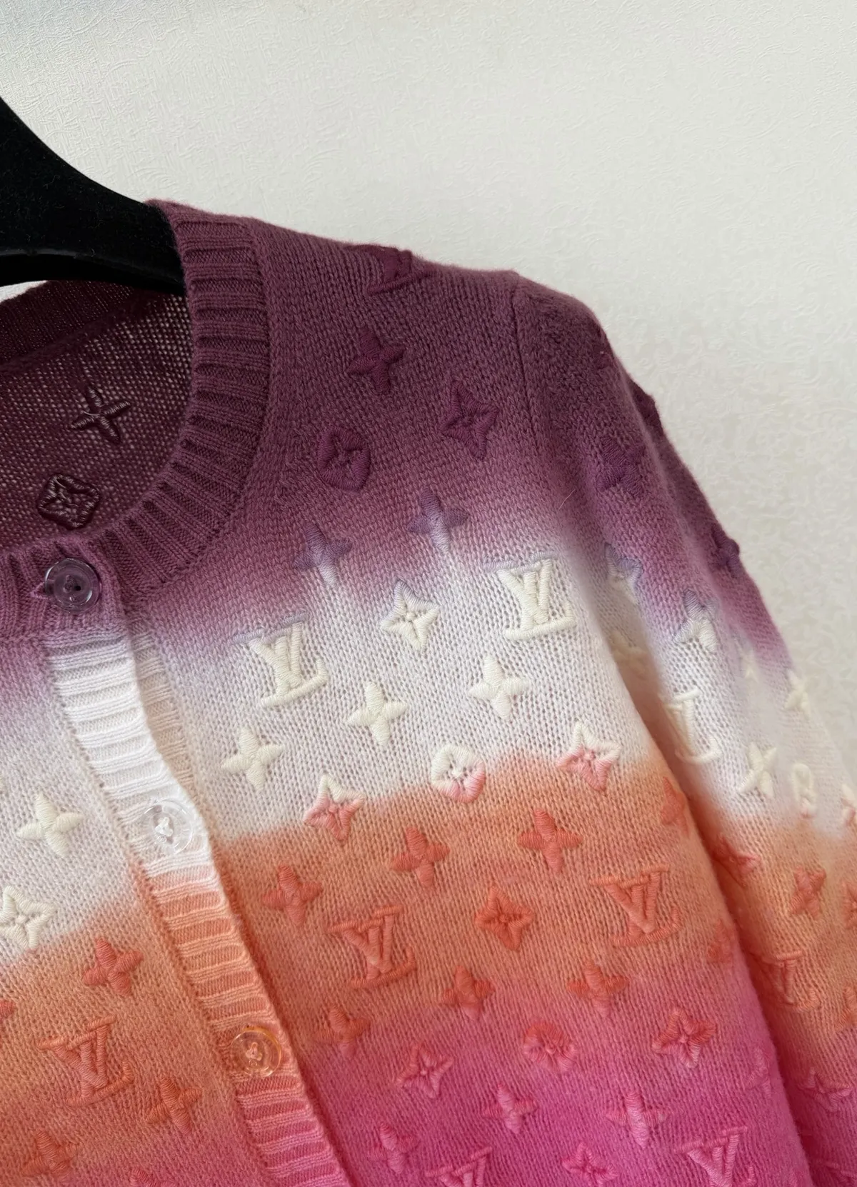 LOUIS VUITTON 3D Monogram Tie Dye Cardigan - Image 9