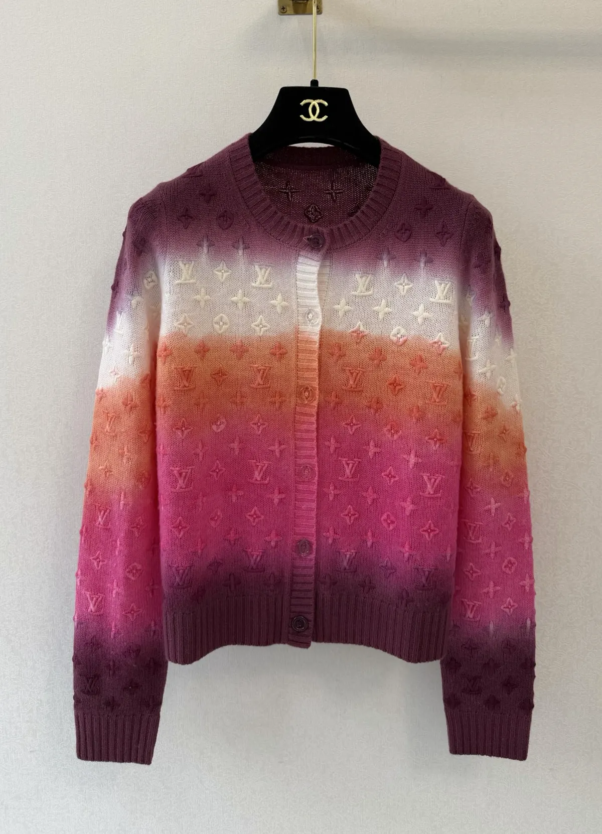 LOUIS VUITTON 3D Monogram Tie Dye Cardigan - Image 8
