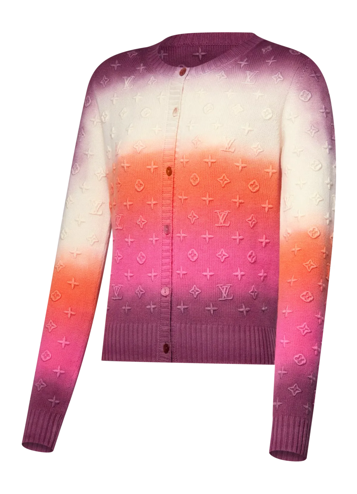 LOUIS VUITTON 3D Monogram Tie Dye Cardigan - Image 5