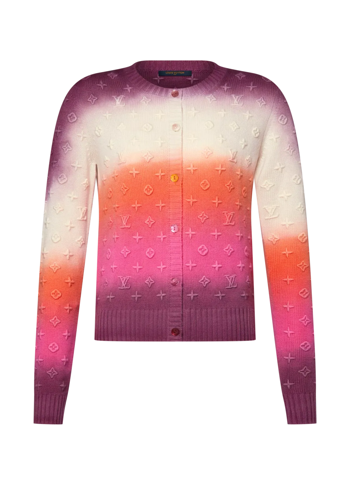 LOUIS VUITTON 3D Monogram Tie Dye Cardigan - Image 6