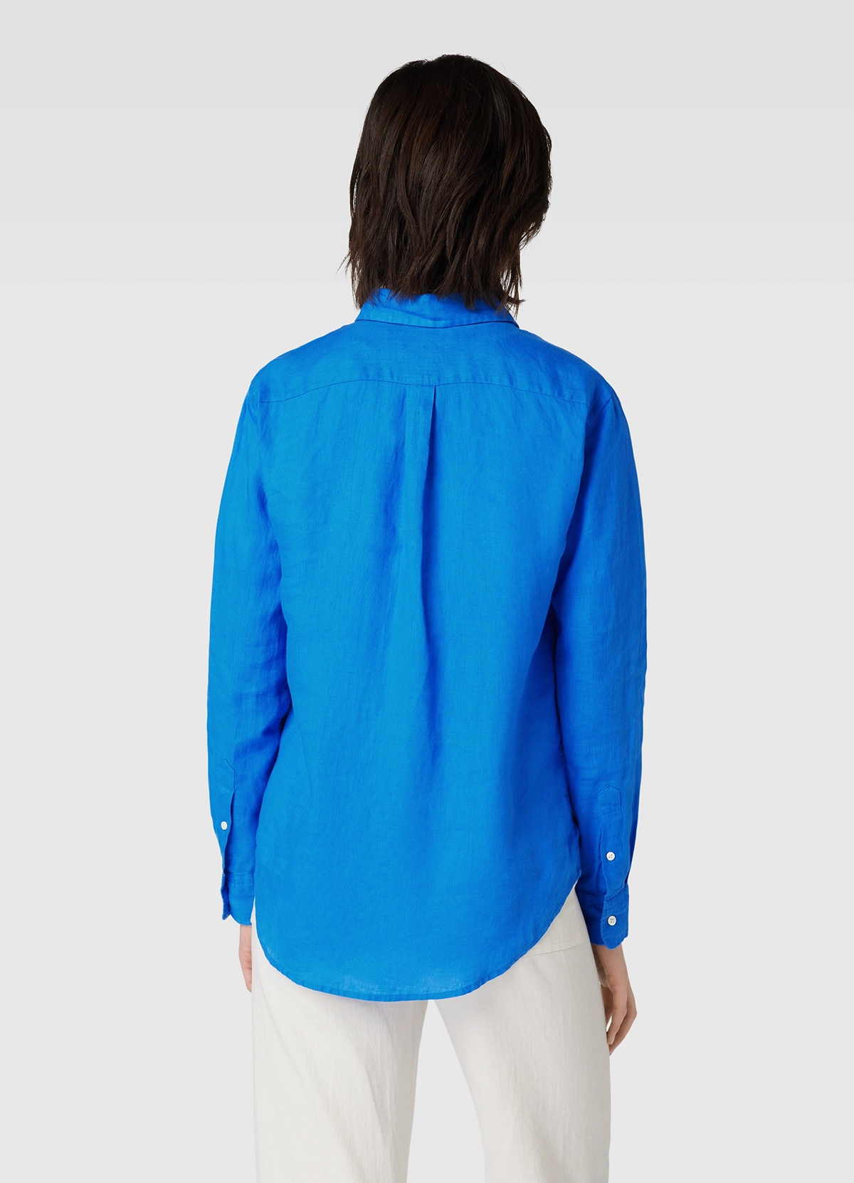 Ralph Lauren Blue Classic Fit Linen Shirt - Image 3
