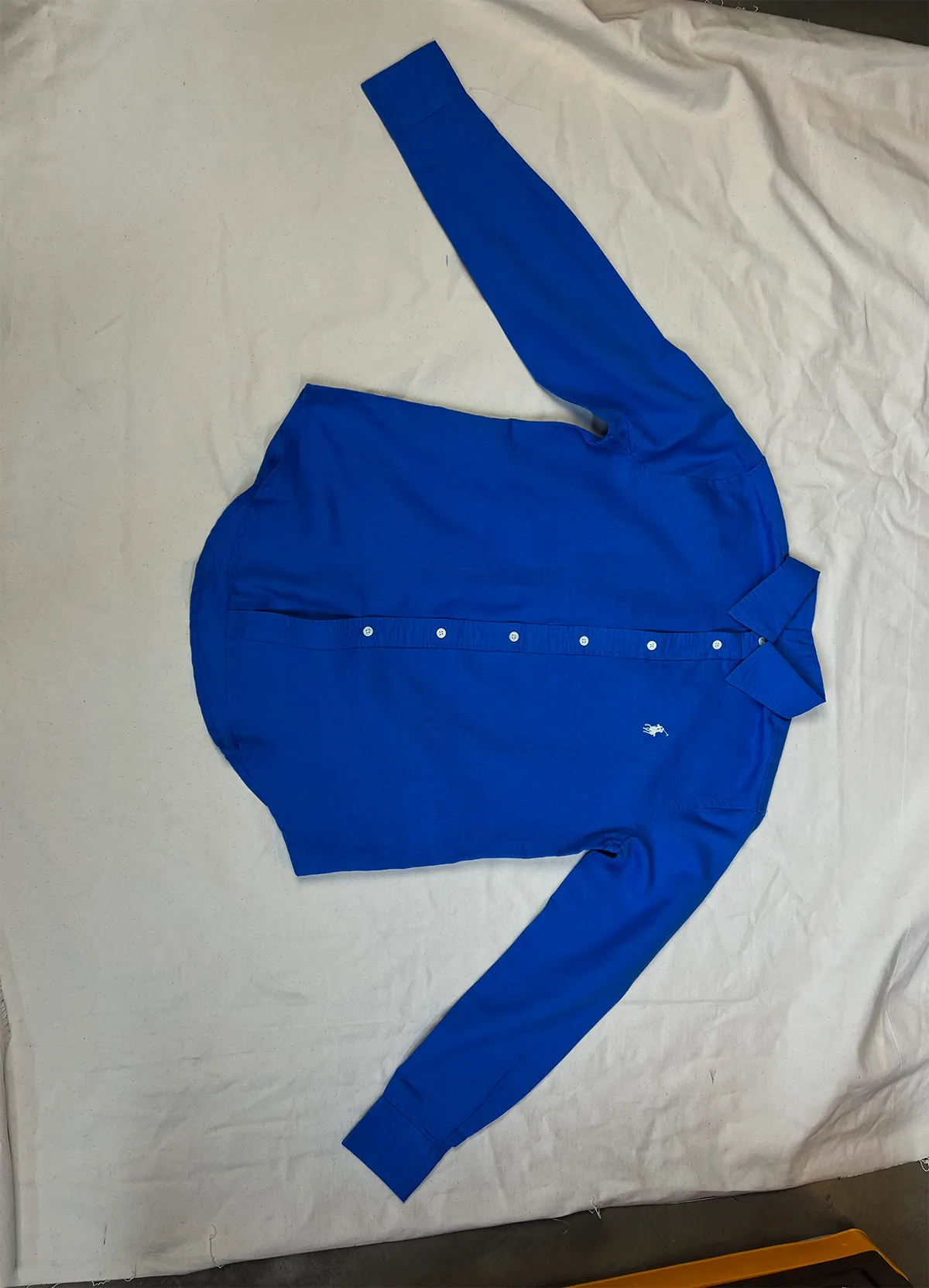 Ralph Lauren Blue Classic Fit Linen Shirt - Image 6