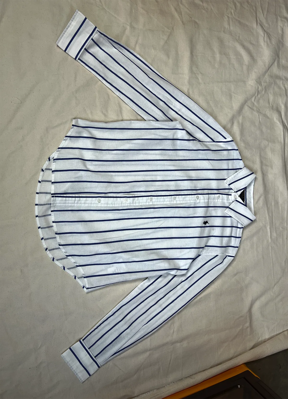 Ralph Lauren Blue-white Classic Fit Linen Shirt - Image 5