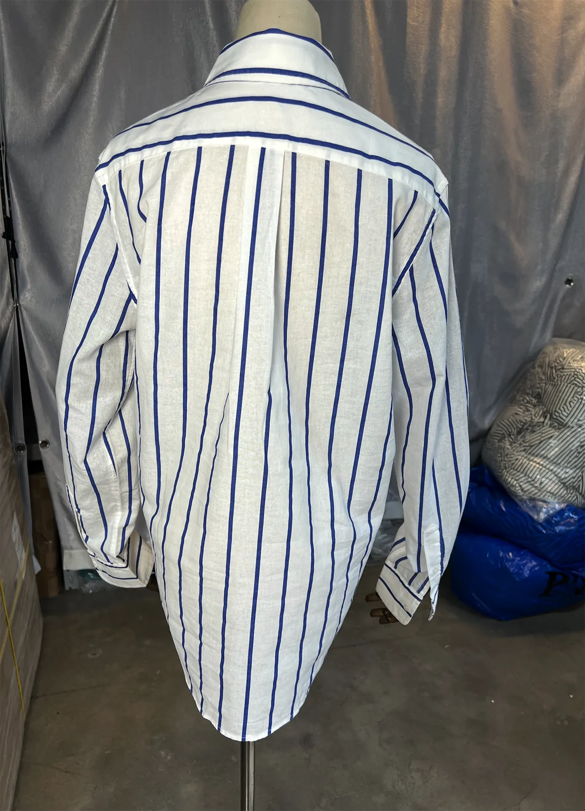 Ralph Lauren Blue-white Classic Fit Linen Shirt - Image 9