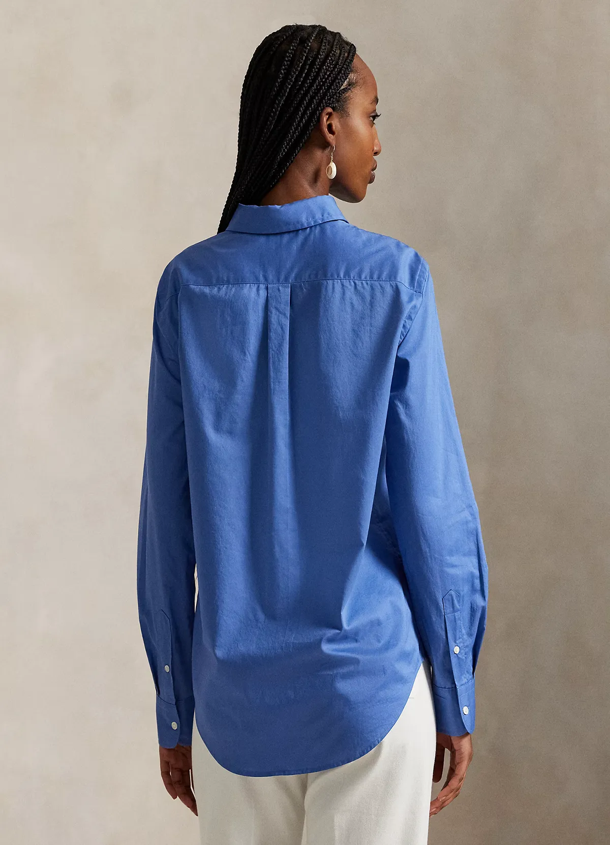 Ralph Lauren Cobalt Blue Classic Fit Linen Shirt - Image 4