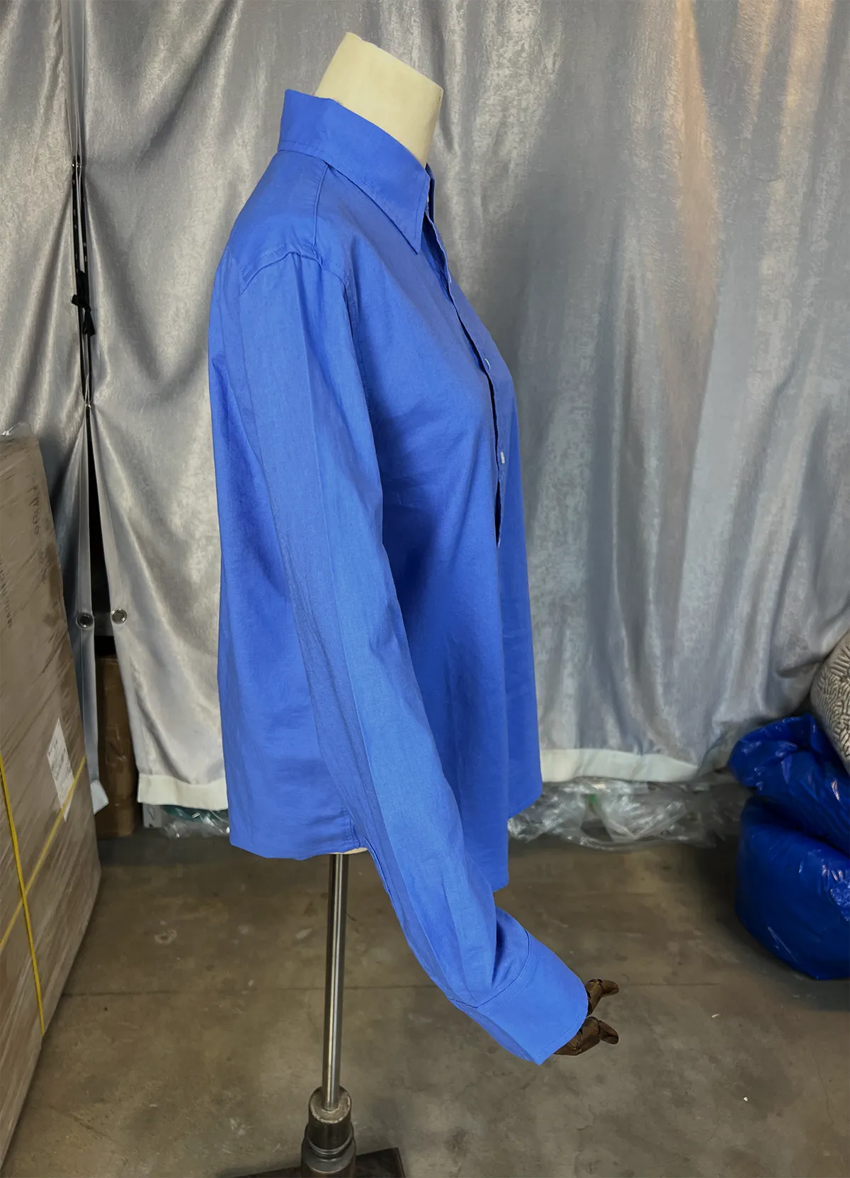 Ralph Lauren Cobalt Blue Classic Fit Linen Shirt - Image 11