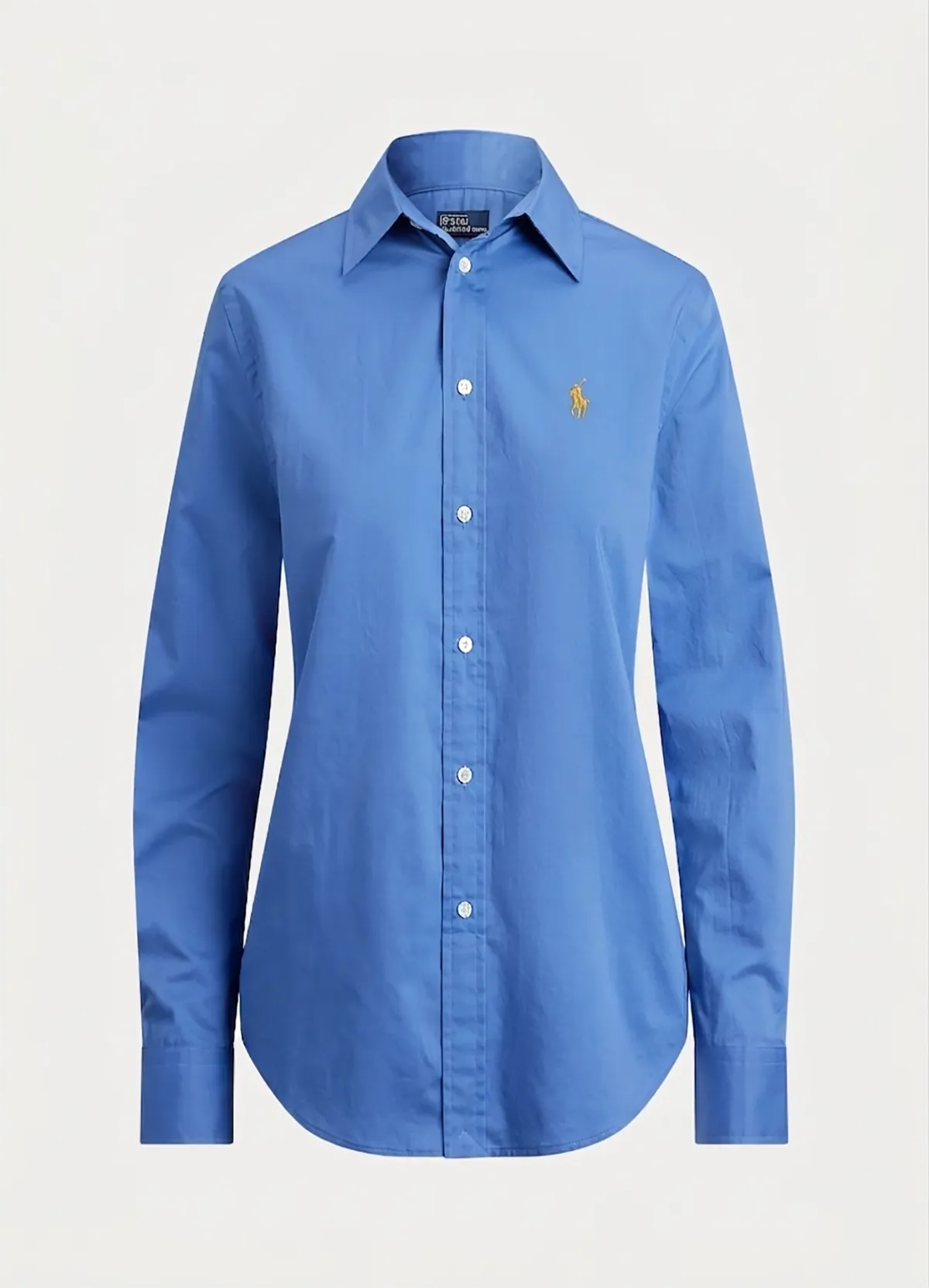 Ralph Lauren Cobalt Blue Classic Fit Linen Shirt - Image 5
