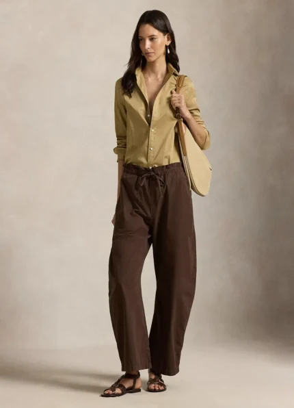Ralph Lauren Khaki Classic Fit Linen Shirt