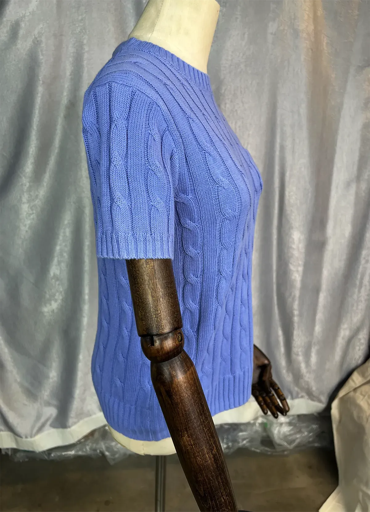 POLO RALPH LAUREN Blue cotton sweater with short sleeve - Image 10