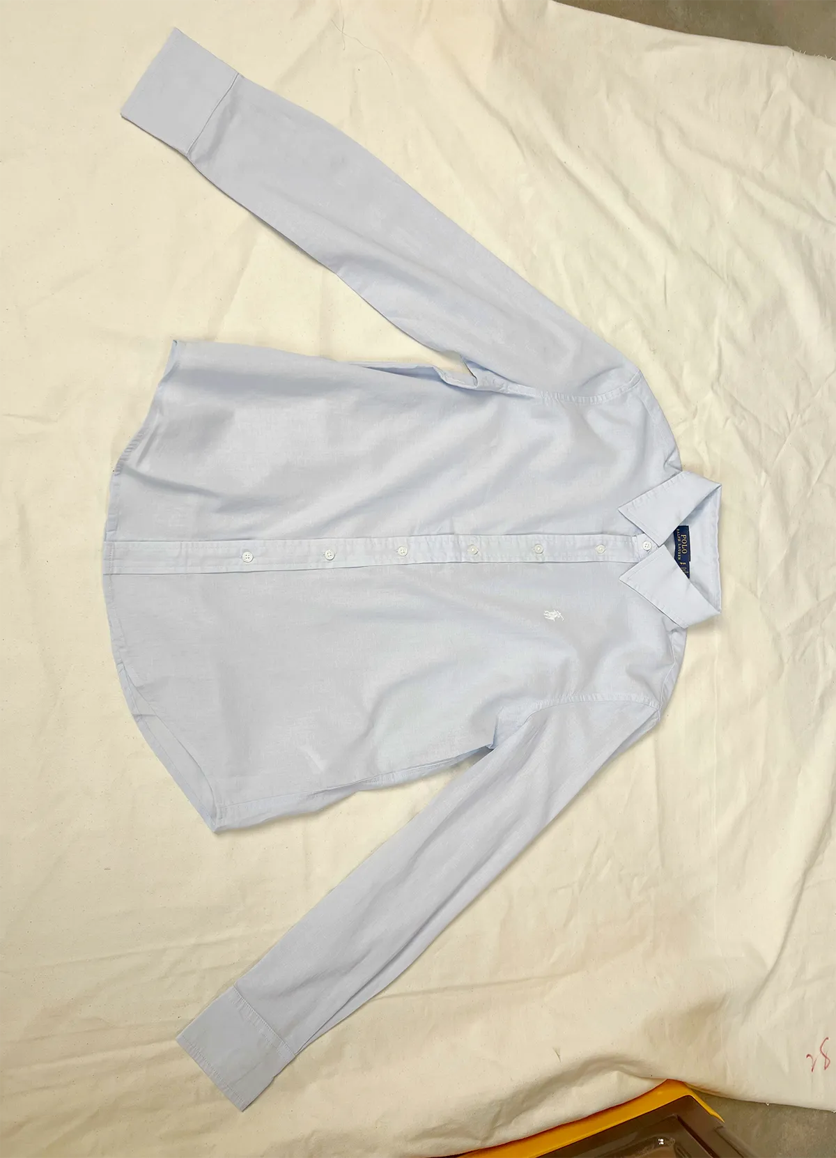 Ralph Lauren Light Blue Classic Fit Linen Shirt – Image 5