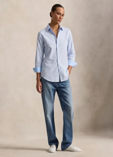 Ralph Lauren Light Blue Classic Fit Linen Shirt