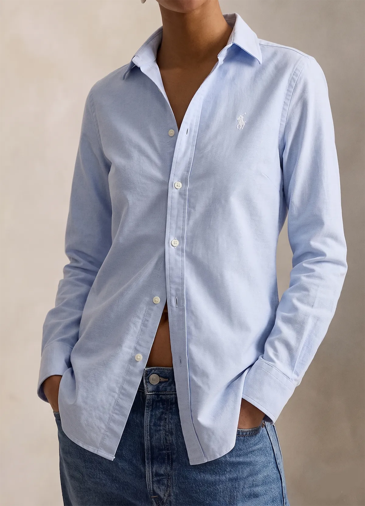 Ralph Lauren Light Blue Classic Fit Linen Shirt – Image 4