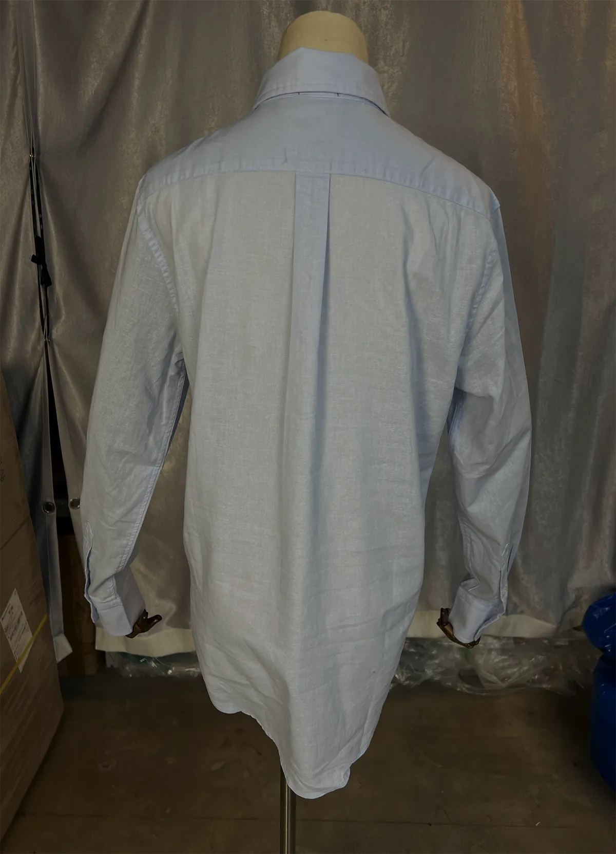 Ralph Lauren Light Blue Classic Fit Linen Shirt - Image 9