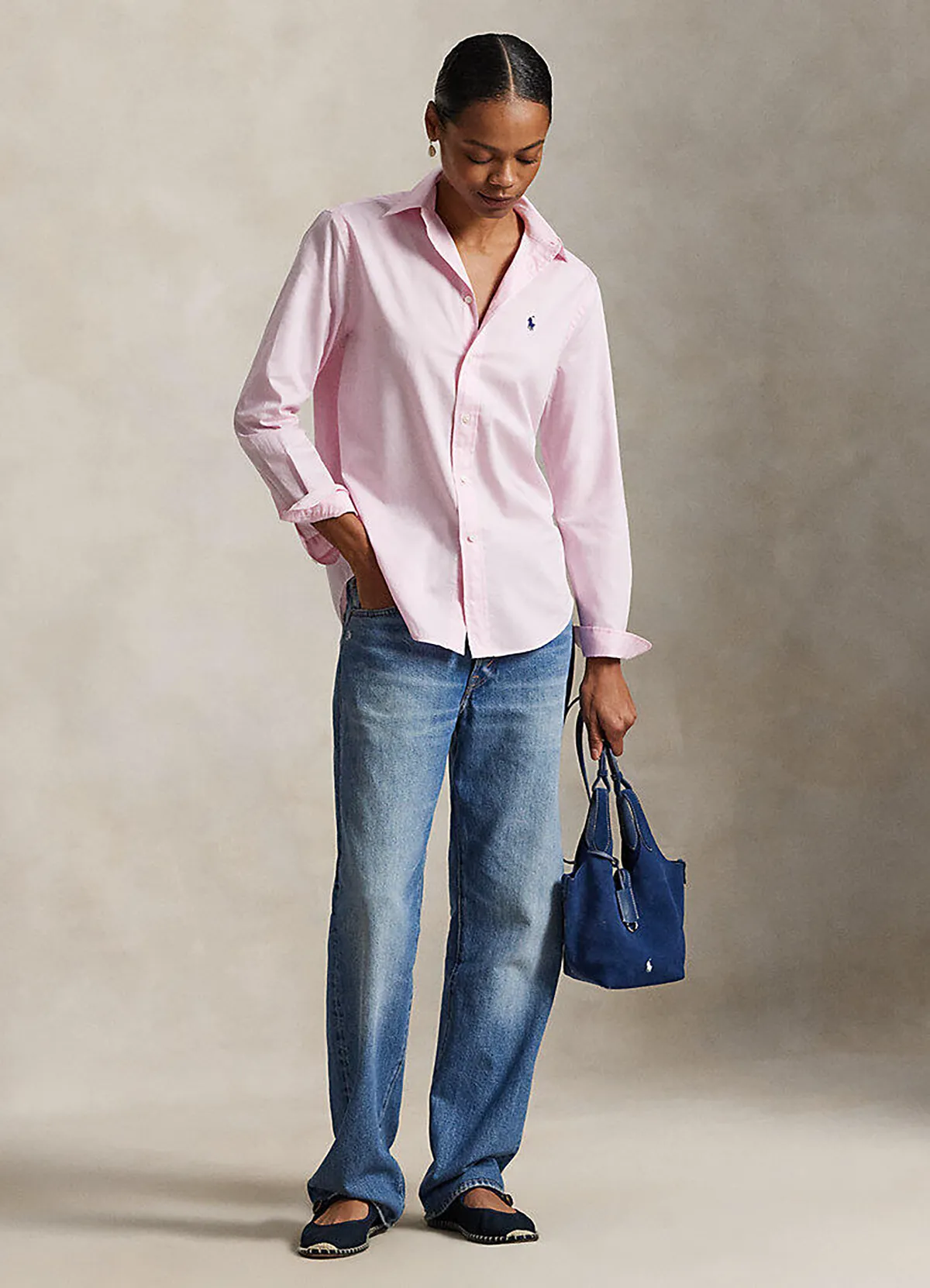 Ralph Lauren Pink Classic Fit Linen Shirt