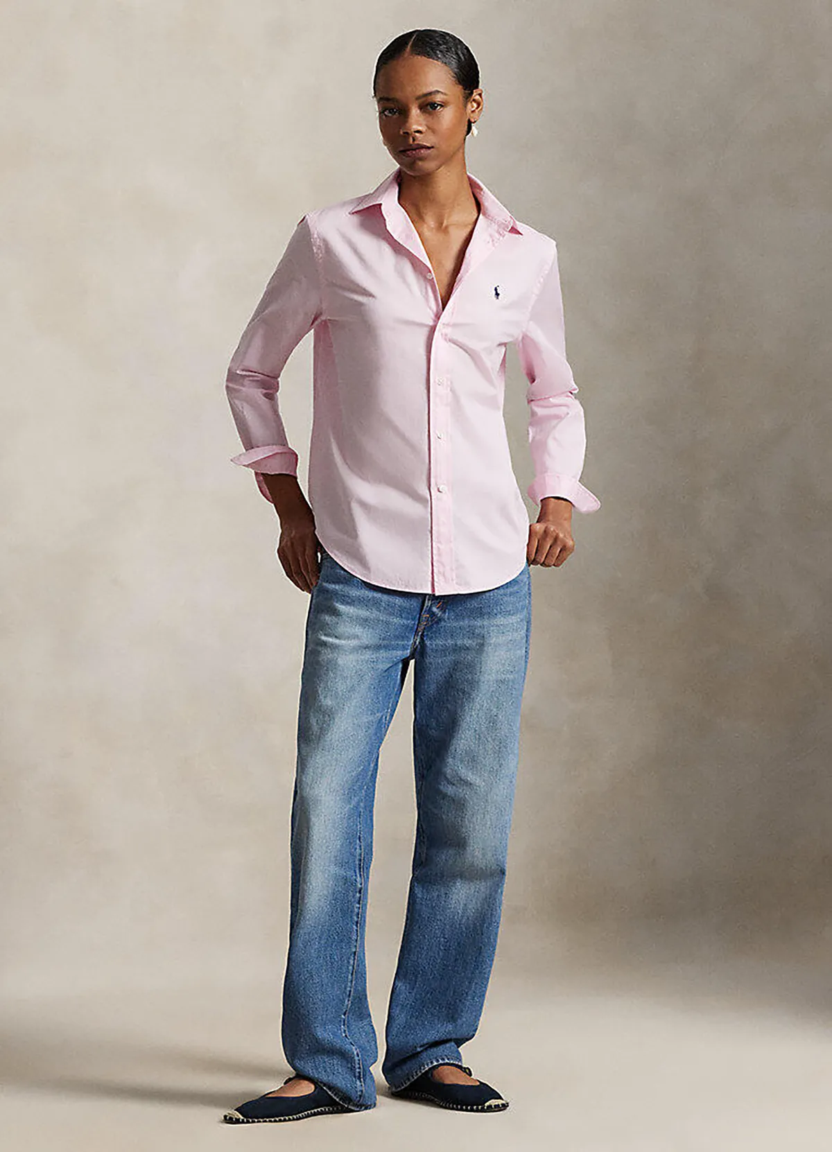 Ralph Lauren Pink Classic Fit Linen Shirt - Image 2