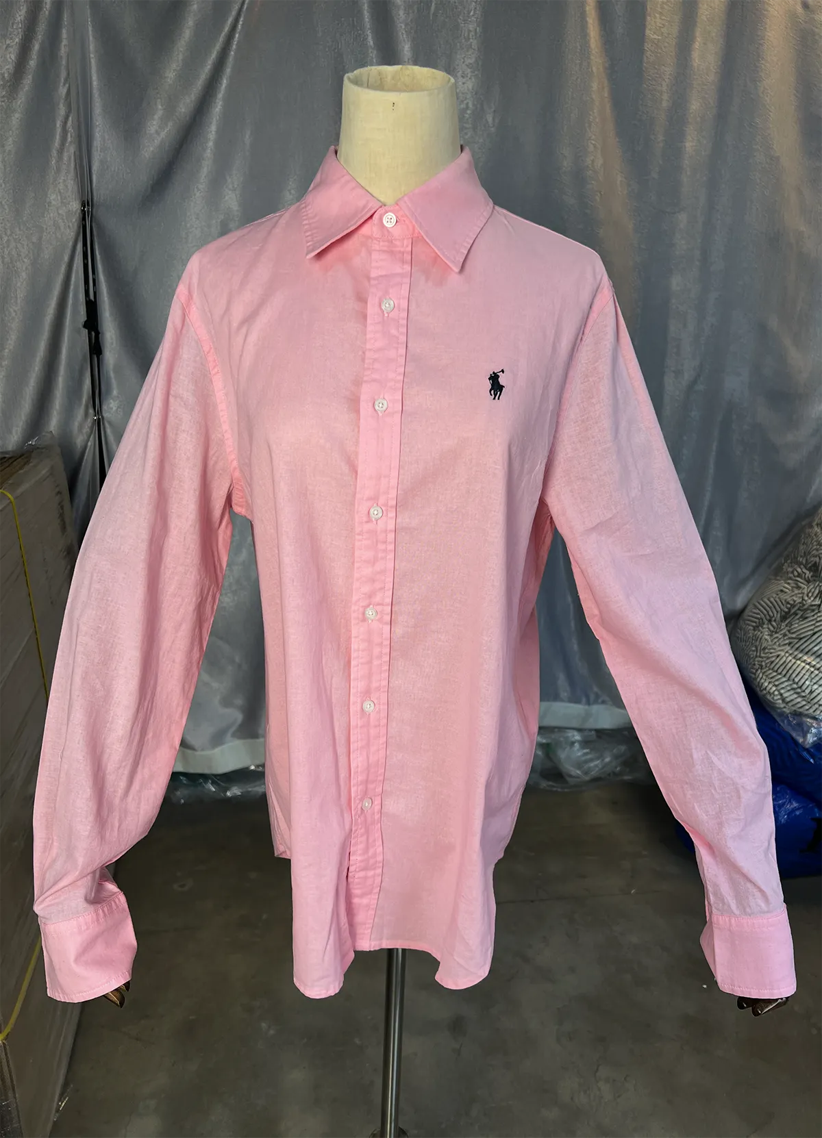 Ralph Lauren Pink Classic Fit Linen Shirt - Image 7