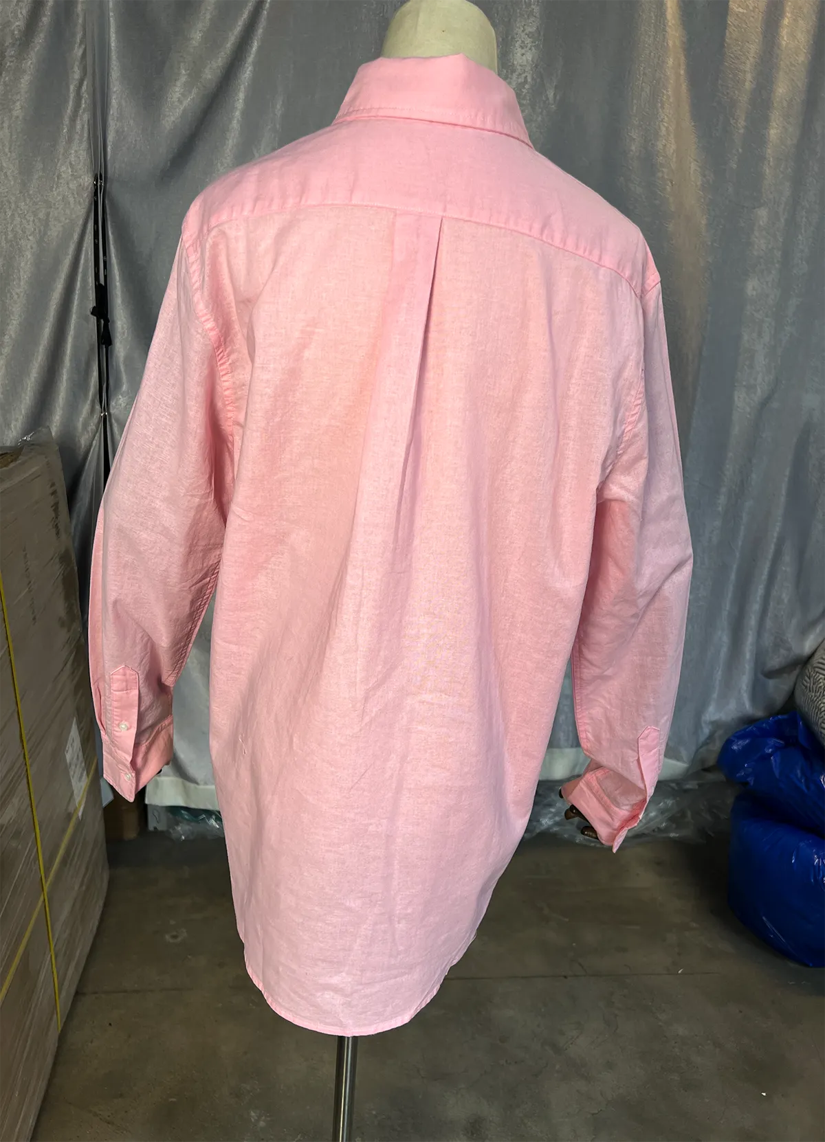 Ralph Lauren Pink Classic Fit Linen Shirt - Image 9