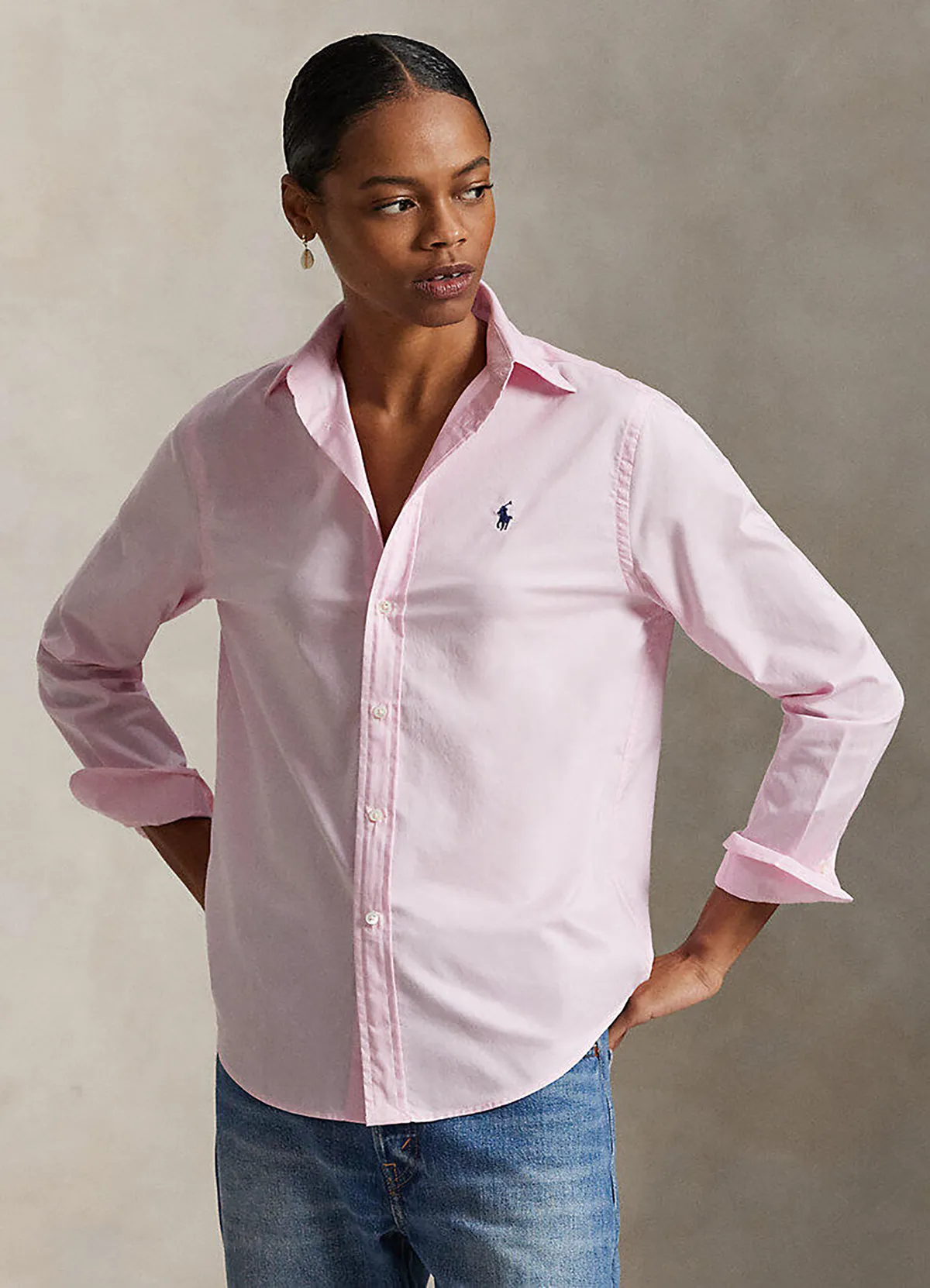 Ralph Lauren Pink Classic Fit Linen Shirt - Image 3