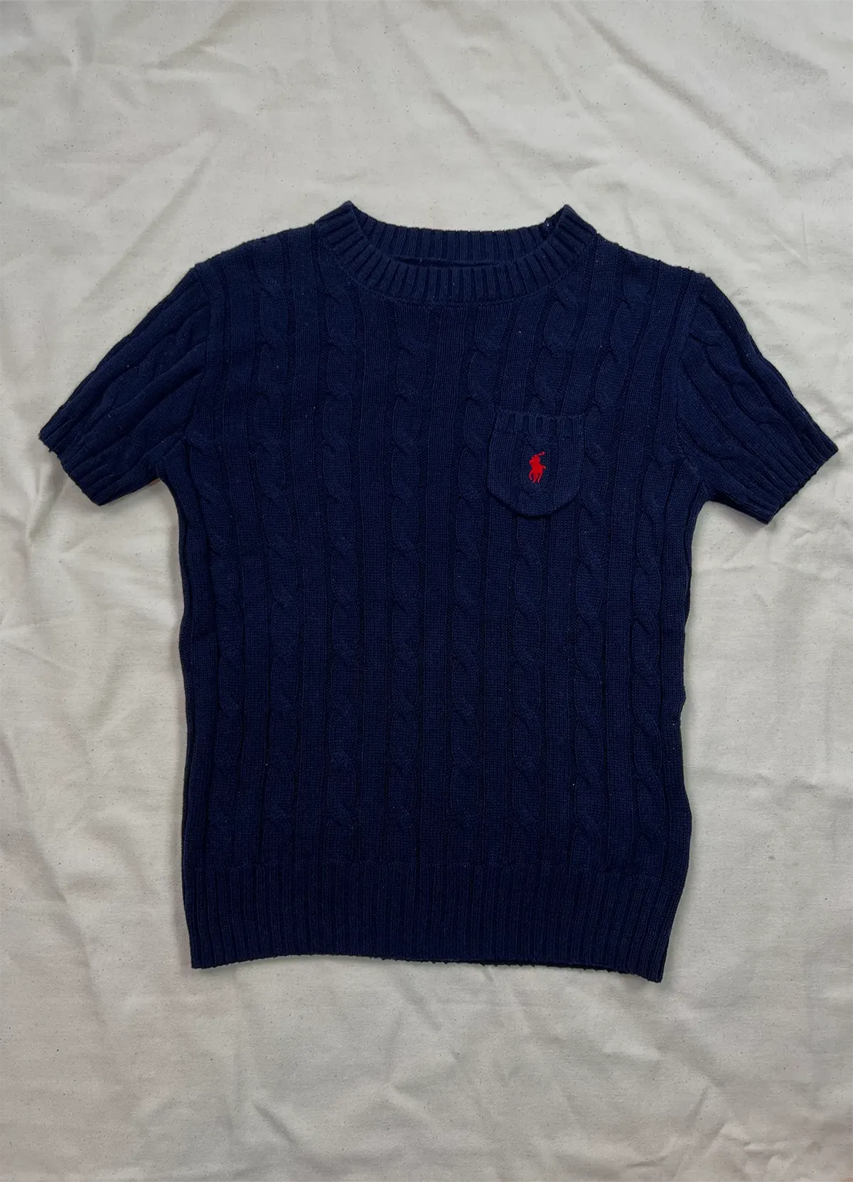 Cable Wool-Cashmere Short-Sleeve Jumper - Image 6