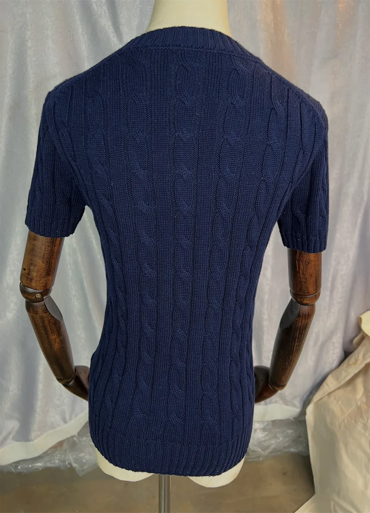 Cable Wool-Cashmere Short-Sleeve Jumper - Image 9