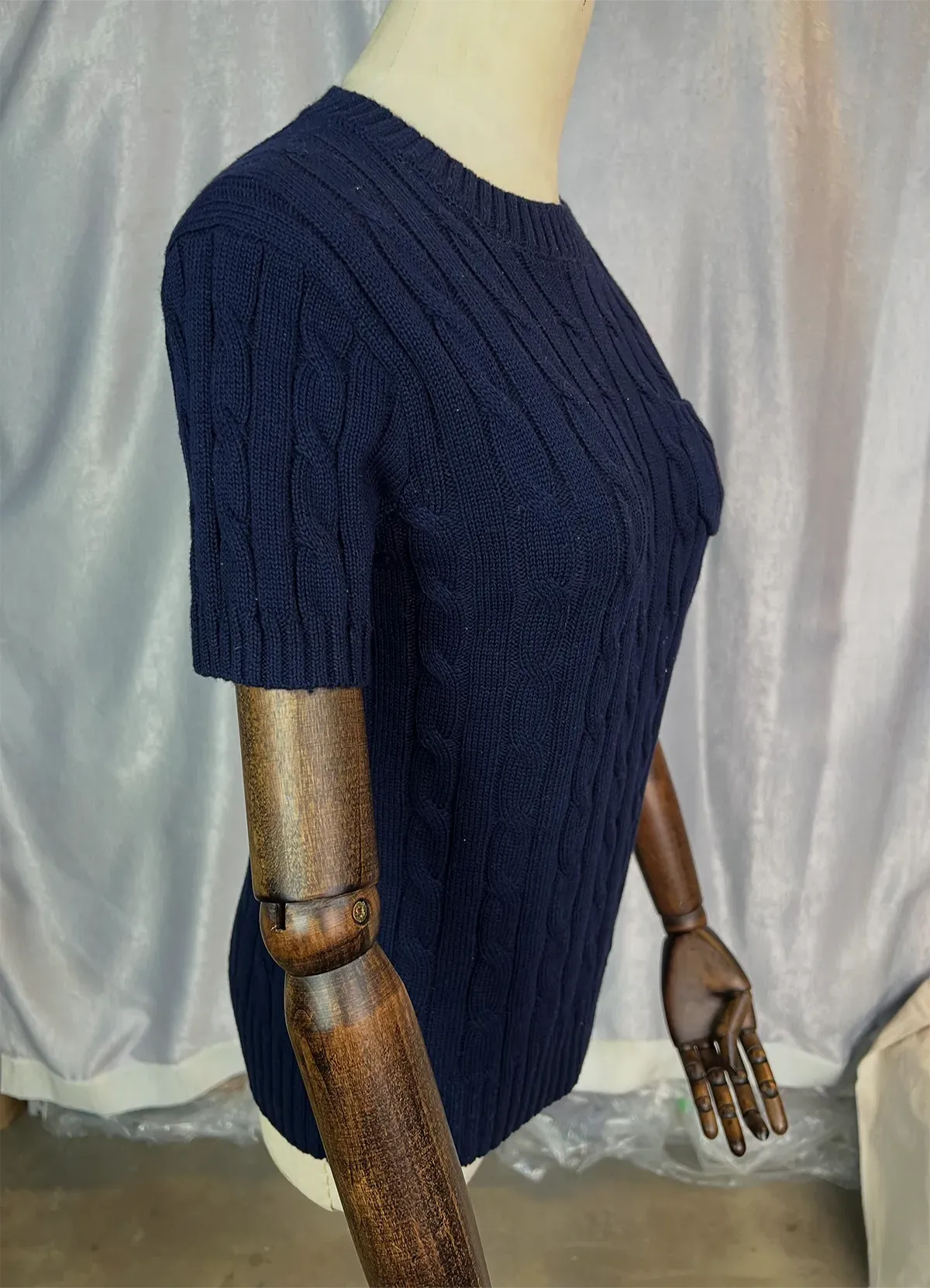 Cable Wool-Cashmere Short-Sleeve Jumper - Image 10