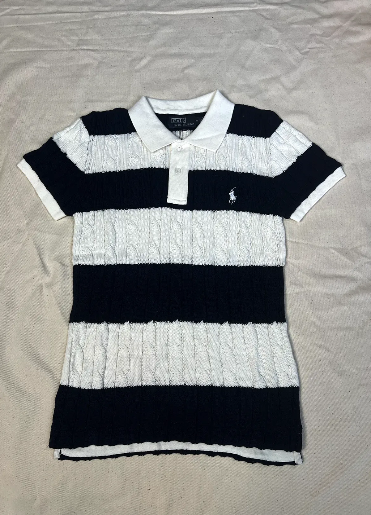 POLO RALPH LAUREN SLIM FIT CABLE-KNIT POLO SHIRT - Image 5