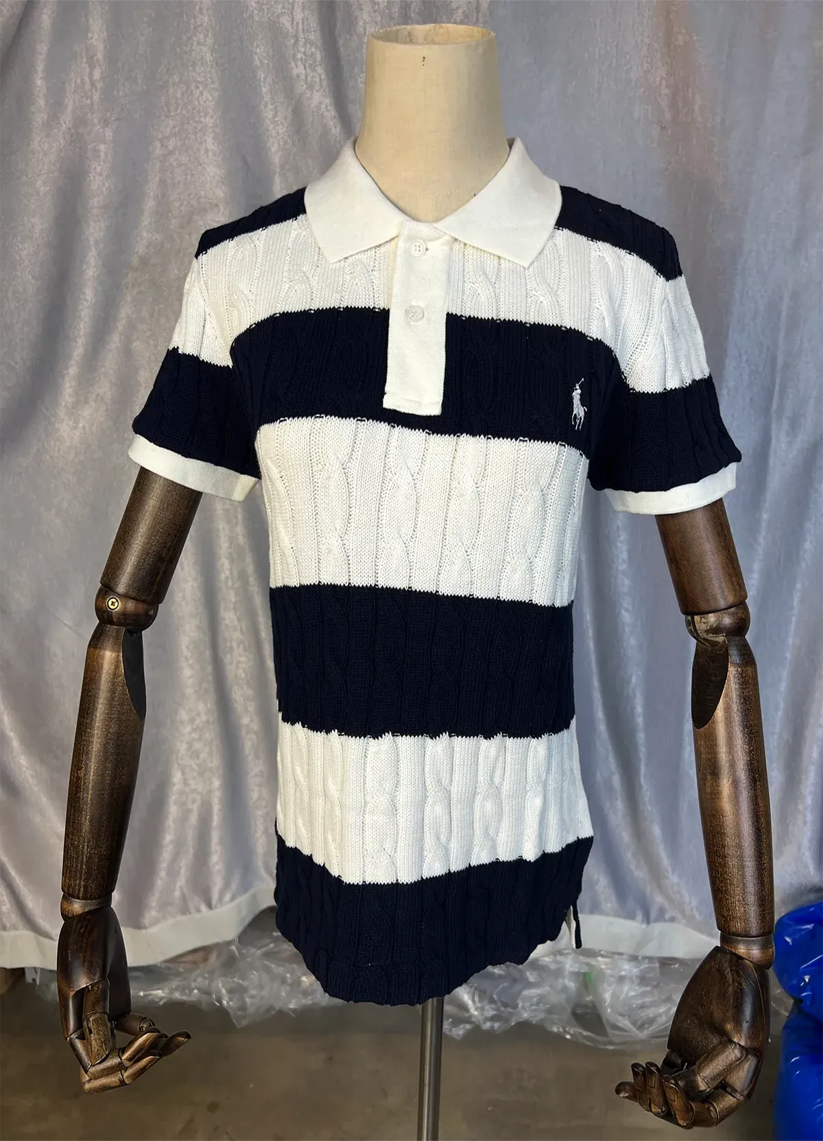 POLO RALPH LAUREN SLIM FIT CABLE-KNIT POLO SHIRT - Image 7