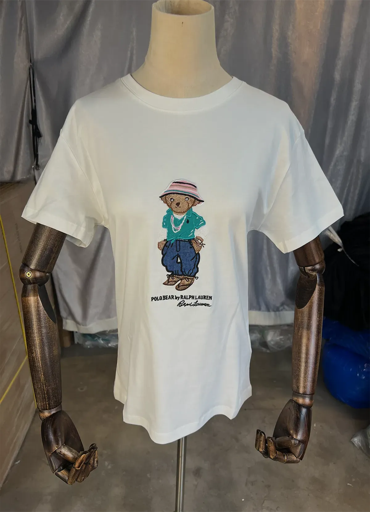Women’s White Cotton Short-Sleeve Tee with Vacation Polo Bear Graphic by Ralph Lauren - Image 9