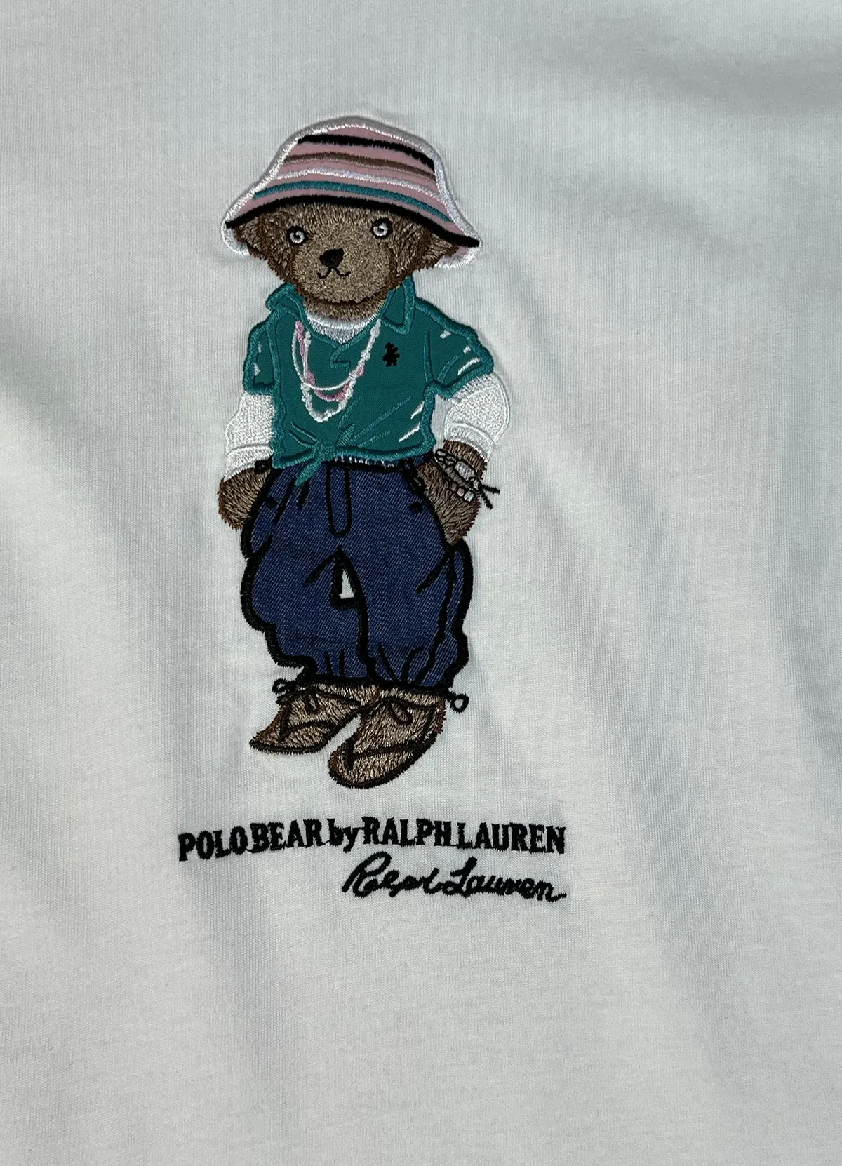 Women’s White Cotton Short-Sleeve Tee with Vacation Polo Bear Graphic by Ralph Lauren - Image 10