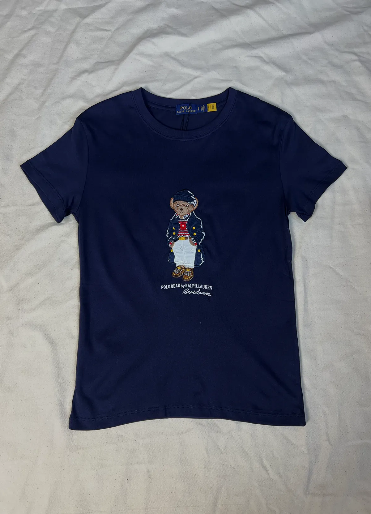 Ralph Lauren Women’s Polo Bear Print Cotton Crewneck T-Shirt - Navy - Image 5