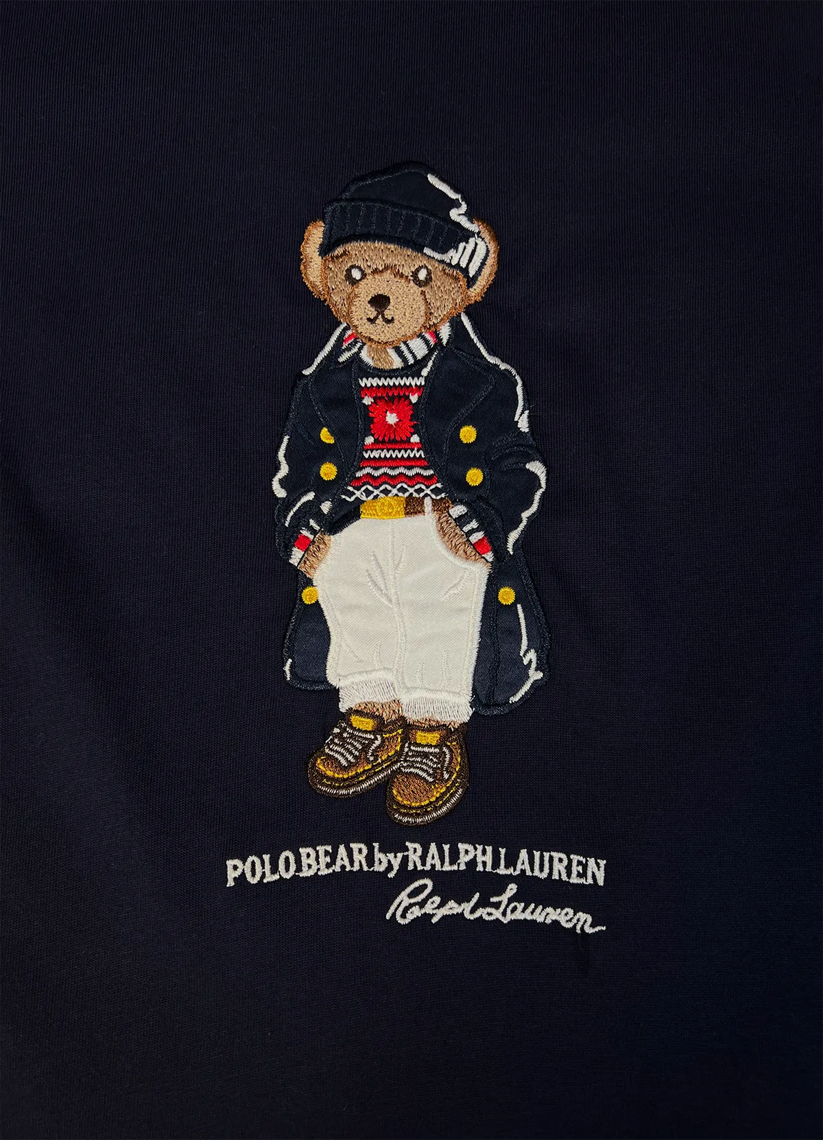 Ralph Lauren Women’s Polo Bear Print Cotton Crewneck T-Shirt - Navy - Image 6