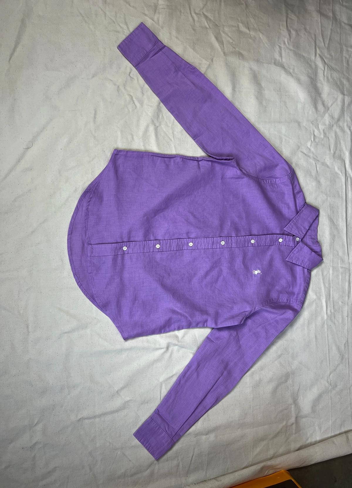 Ralph Lauren Purple Classic Fit Linen Shirt - Image 5