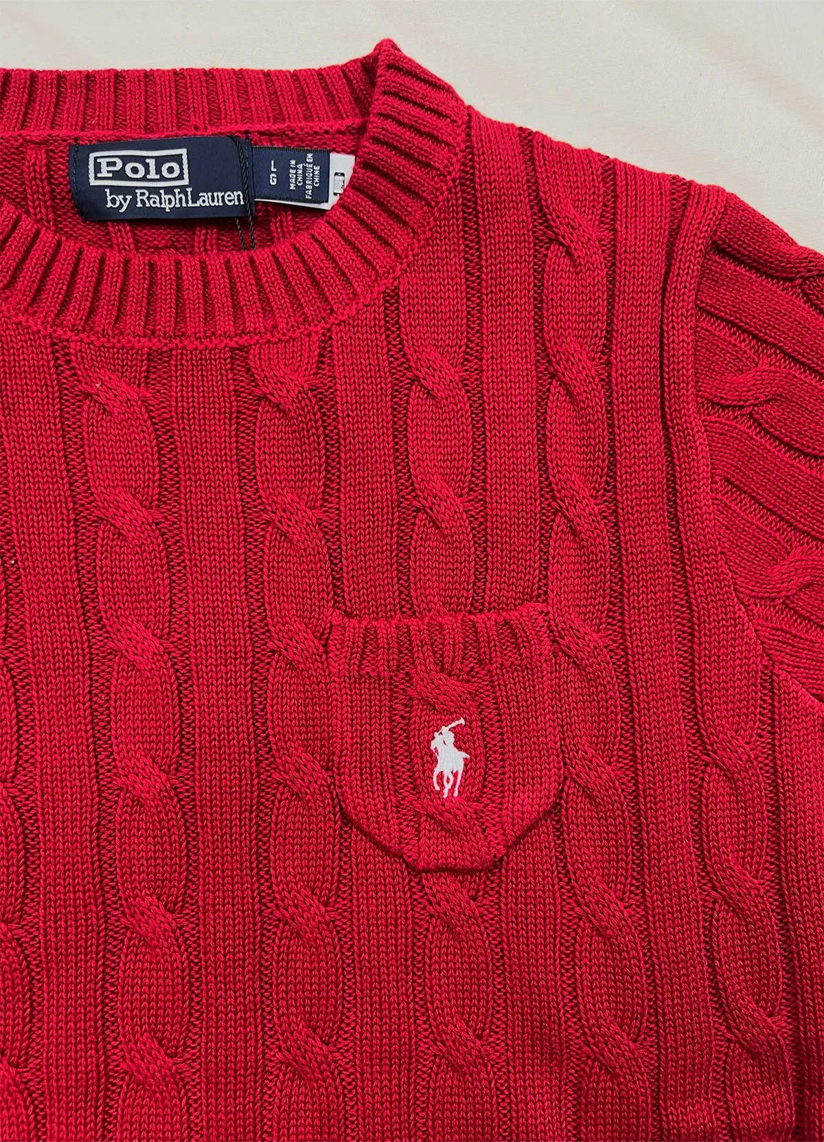 POLO RALPH LAUREN Red cotton sweater with short sleeve - Image 6