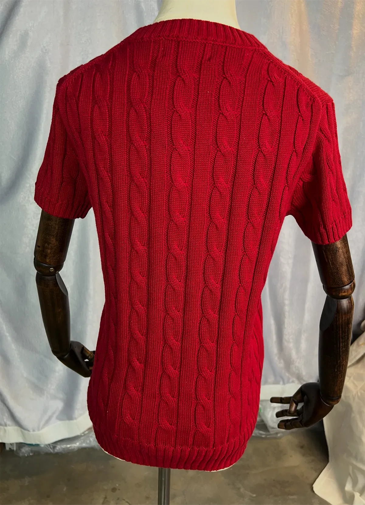 POLO RALPH LAUREN Red cotton sweater with short sleeve - Image 9