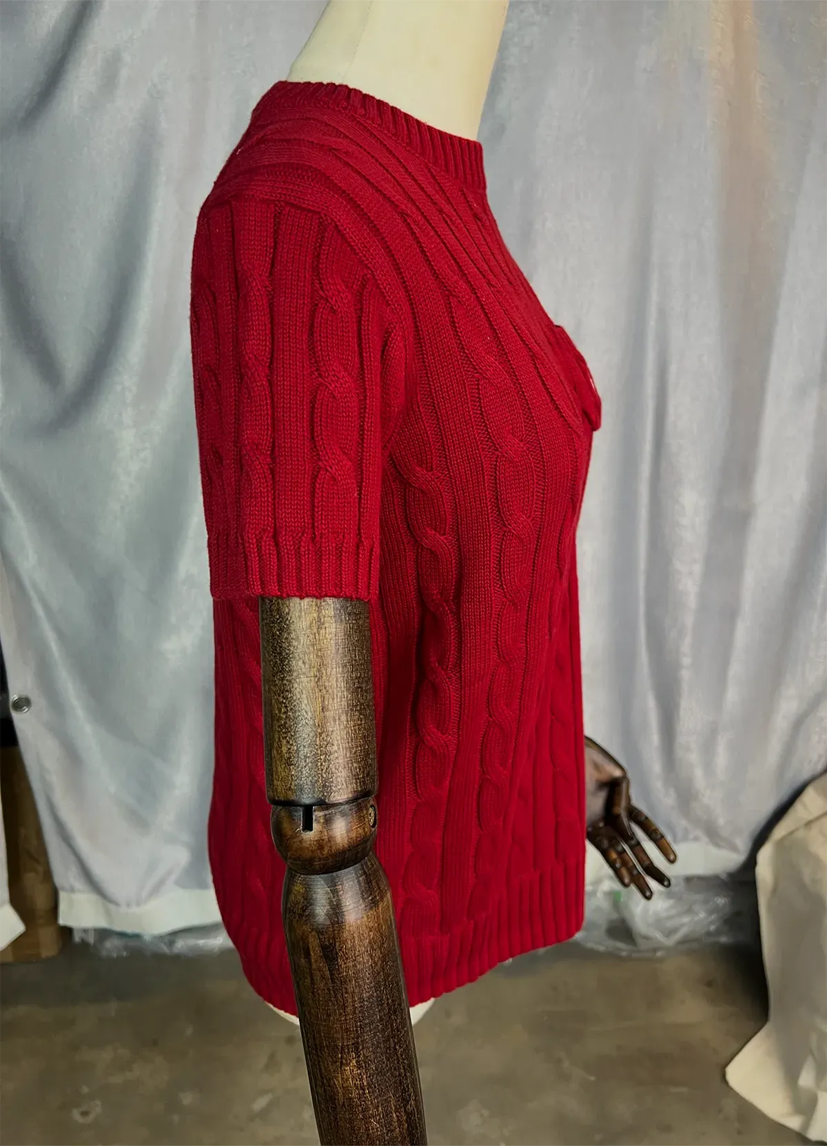 POLO RALPH LAUREN Red cotton sweater with short sleeve - Image 10