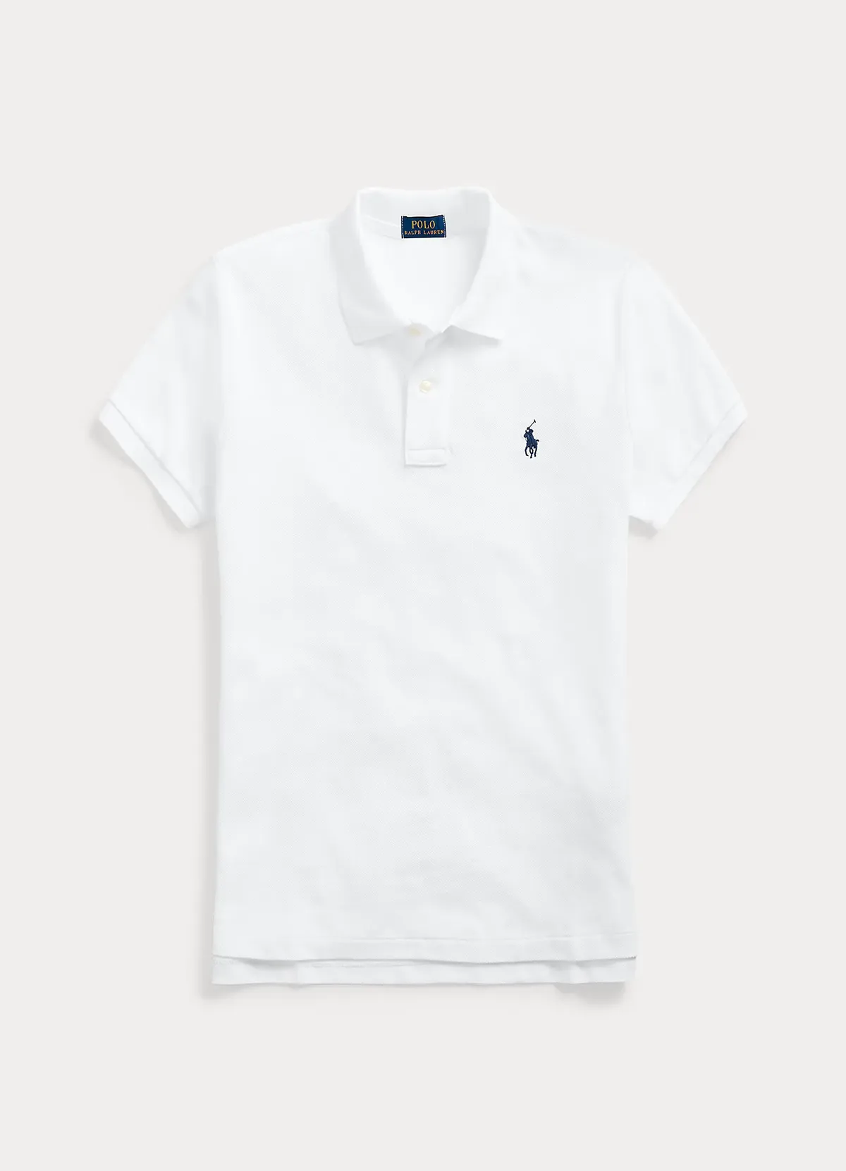 Polo Ralph Lauren White Classic Fit Mesh Polo Shirt - Image 5