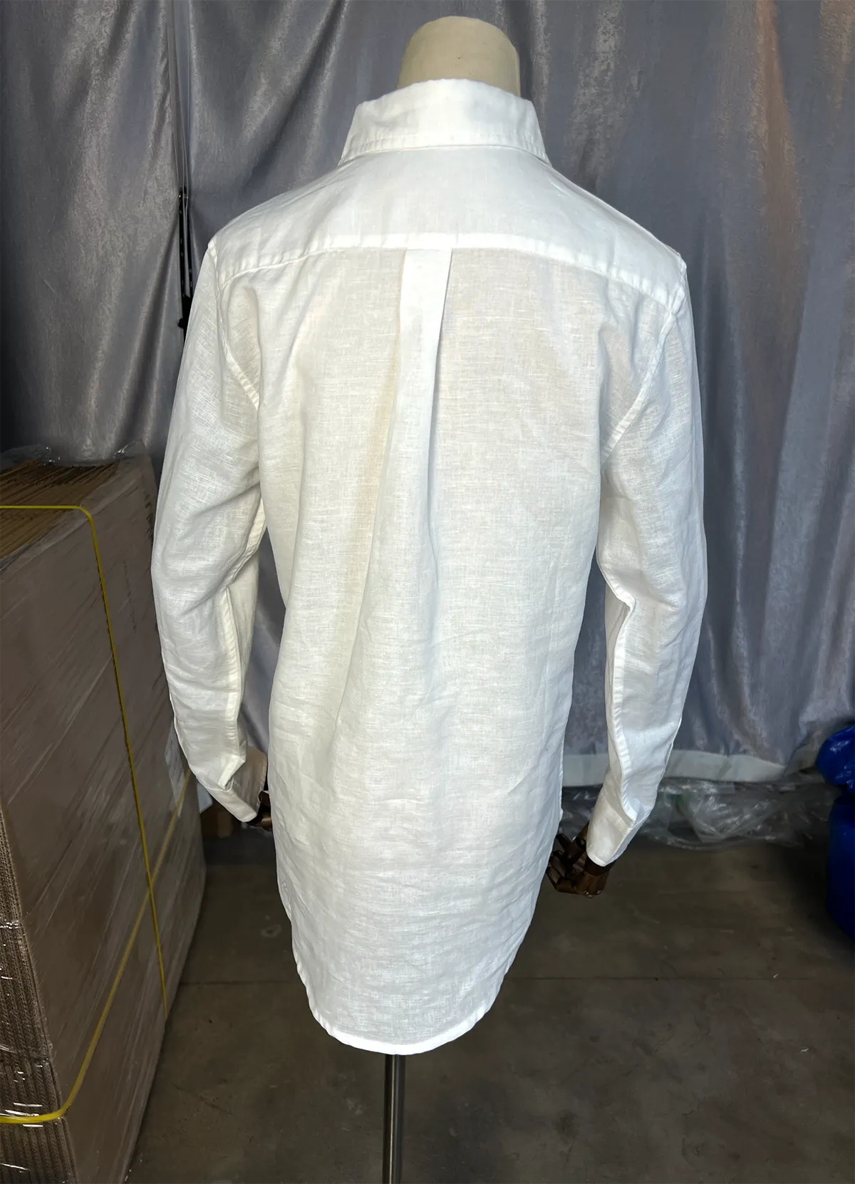 Ralph Lauren White Classic Fit Linen Shirt - Image 10