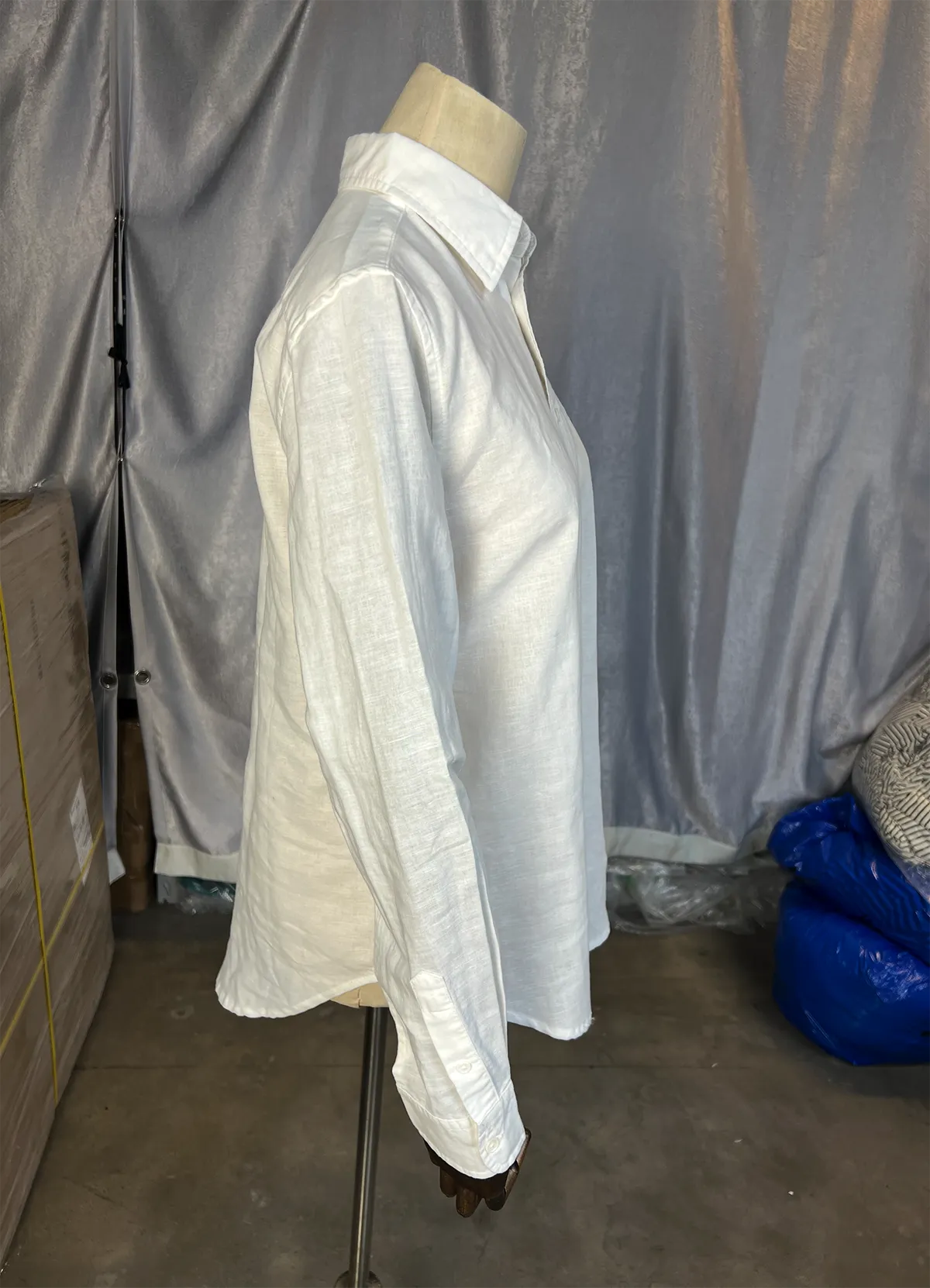 Ralph Lauren White Classic Fit Linen Shirt - Image 11