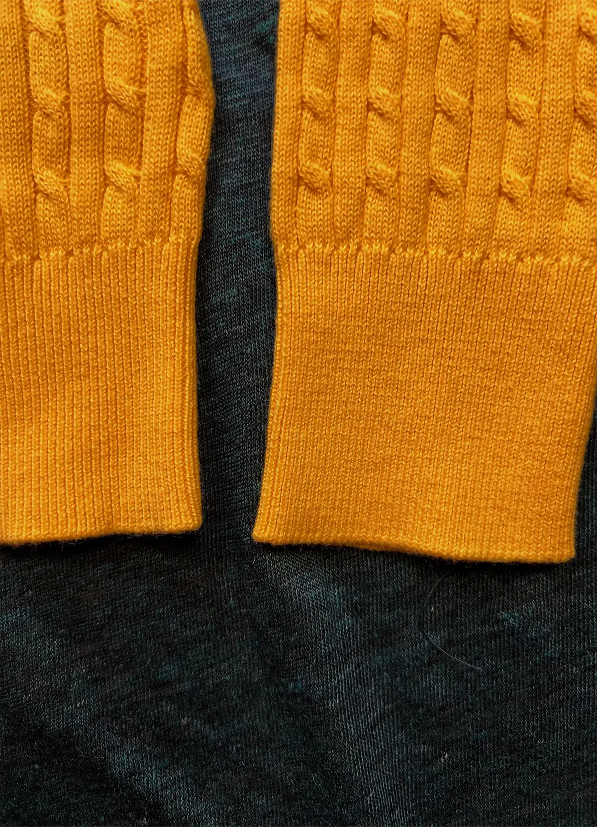 Ralph Lauren Women’s Yellow Cable-Knit Button-Up Cardigan Sweater - Image 8