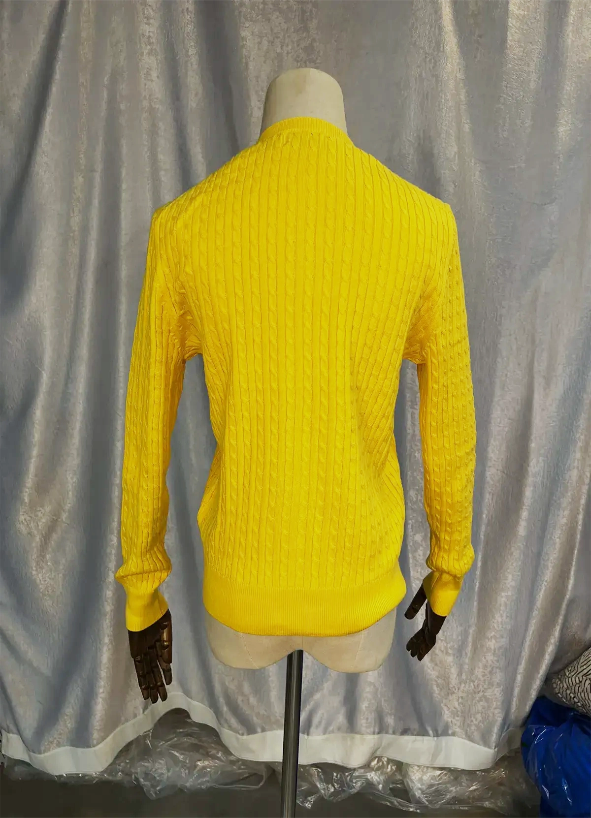 Ralph Lauren Women’s Yellow Cable-Knit Button-Up Cardigan Sweater - Image 11
