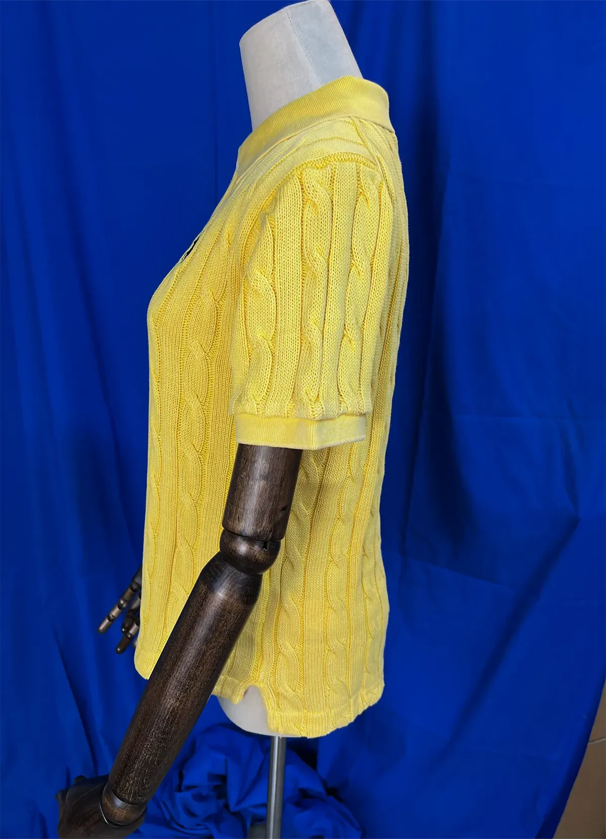 Polo Ralph Lauren Autumn Yellow Cable-Knit Polo Shirt - Image 8