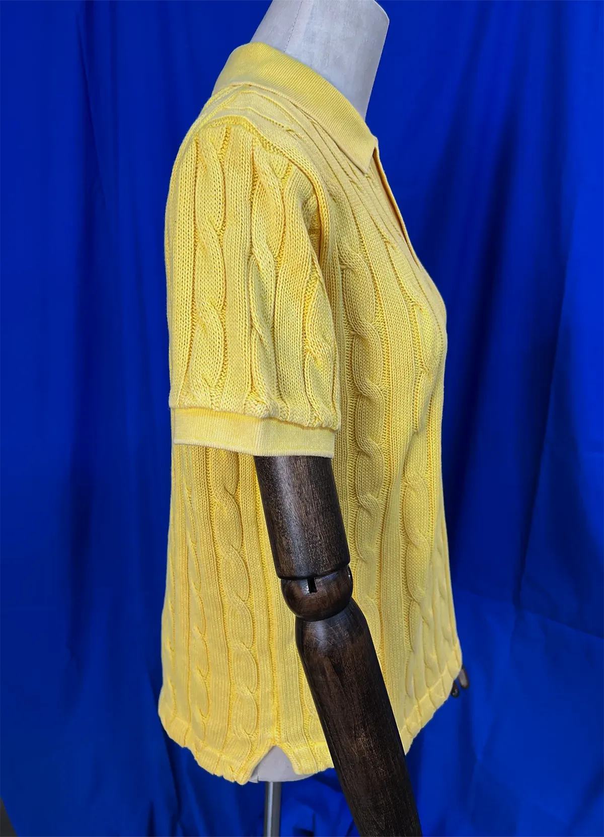 Polo Ralph Lauren Autumn Yellow Cable-Knit Polo Shirt - Image 10