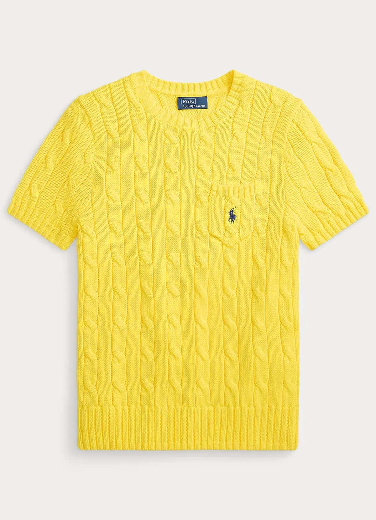 Cable-Knit Cotton Short Sleeve Jumper Save to Wishlist Polo Ralph Lauren - Image 6