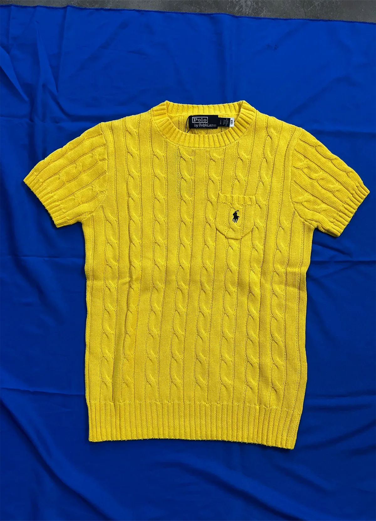 Cable-Knit Cotton Short Sleeve Jumper Save to Wishlist Polo Ralph Lauren - Image 7